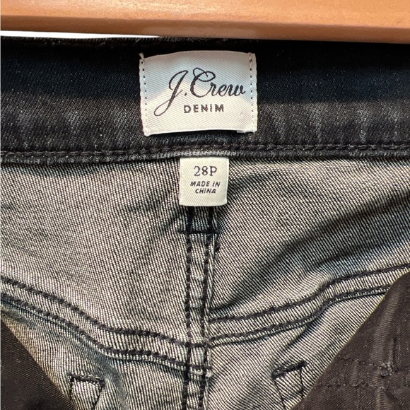 NEW J.Crew Black High-rise Tooth Pick Denim Jeans Sz 28P - Picture 12 of 12